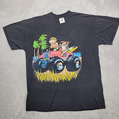 #ad Wave Warriors Shirt Men Extra Large Vintage Single Stitch Speed Limit Seventy XL $148.97
