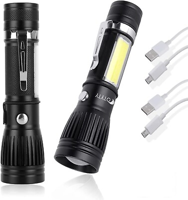 #ad Flashlight rechargeable USB Portable Ultra Brightest Handheld LED Tactical new $10.54