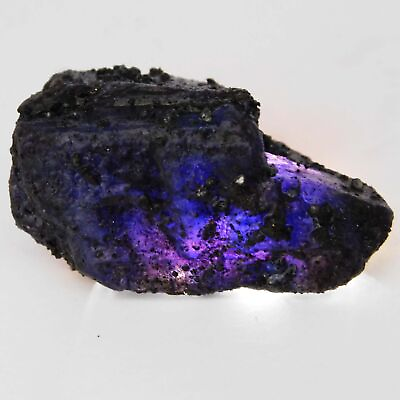 #ad 120 Ct Natural Purple Sapphire Huge Rough Earth Mined Certified Loose Gemstone $14.02