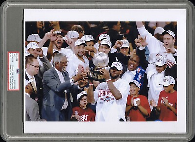 #ad 2007 Lebron James Bill Russell PSA Authentic Type 3 Photo Photograph Champions $190.99