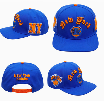 #ad New York Knicks Hat Snapback Adjustable Fit Blue New Style Fast Ship $24.99