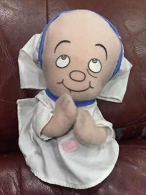 #ad Vtg Big Brainy Babies Mother Theresa Doll Cloth Plush Stuffed Toy Figure 5.5quot; $9.95