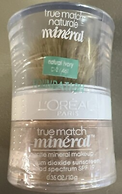 #ad L’OREAL True Match Mineral Makeup Gentle Foundation #461 NATURAL IVORY C1 SPF 19 $14.94