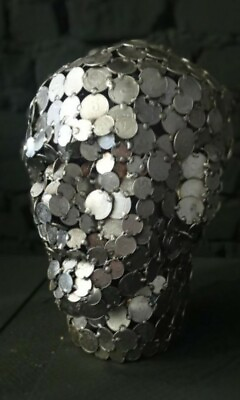 #ad Art Head Made Sculpture from the Coins $199.99