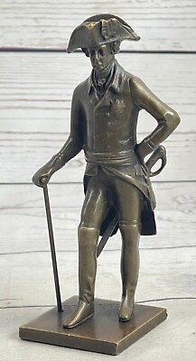 #ad Handcrafted Frederick the Great Lost Wax Method Army General Commander Bronze $149.00