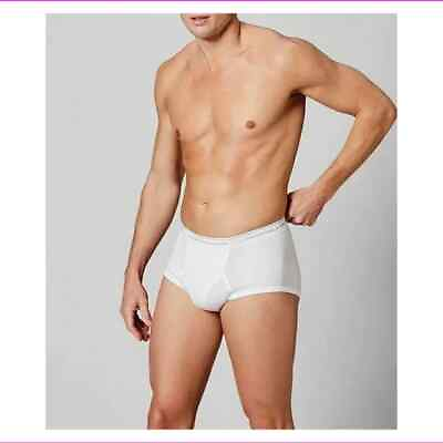#ad NEW 3 pack men#x27;s ROUNDTREE amp; YORKE fly front low rise briefs size 30 white $24.00