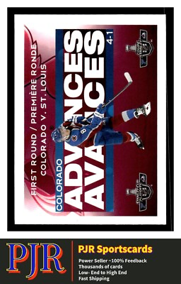 #ad 2021 Topps Stickers #1 First Round Colorado Avalanche SCP Colorado Avalanche $1.59