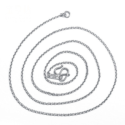 #ad New Platinum 950 Necklace Women amp; Men 18.5quot;L O Chain Link 3.3 3.5g $310.20