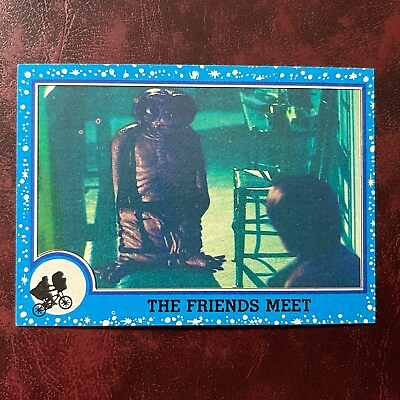 #ad 1982 Topps E.T. The EXTRA TERRESTRIAL Set THE FRIENDS MEET #12 NM MINT $1.99