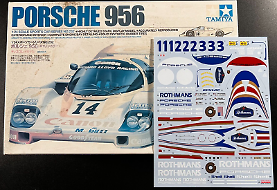 #ad TAMIYA 1 24 PORSCHE 956 82 LE MANS 24H w NEW DECALS Item 24232 from Japan $60.00