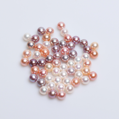 #ad DIY Design Make Your Own Jewelry AAAA Freshwater Near Round Pearls Half Drilled $4.25