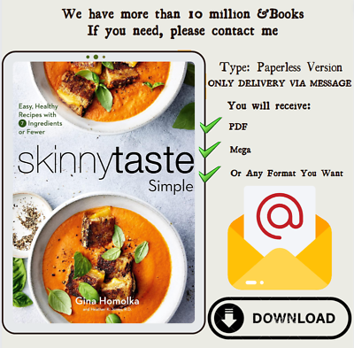 #ad Skinnytaste Simple: Easy Healthy Recipes with 7 Ingredients or Fewer: A Cookboo $8.99