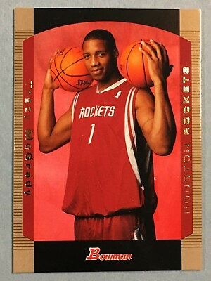 #ad 2004 05 Bowman Basketball Gold Tracy McGrady #50 HOF 7xAll Star Houston Rockets $1.50