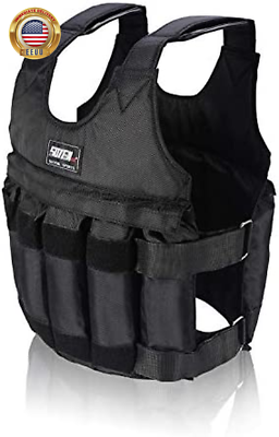 #ad Sport Weighted Vest Workout Equipment Adjustable Weighted 20Kg 44Lb Body Weight $60.07