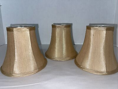 Mini Shades Clip On Softback Bell Beige Champagne 5” Lot of 3 Preowned Unused $22.45