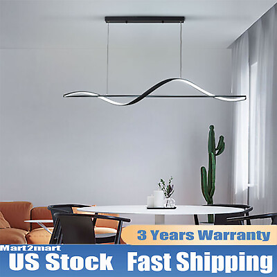#ad Modern Stepless LED Pendant Lighting for Dining Room amp; Kitchen Island w Remote $100.61
