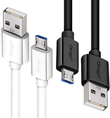 #ad Micro USB Cable2Pack Extra Long Android Charger Cable 10Ft 6FtDEEGO Durable $13.99