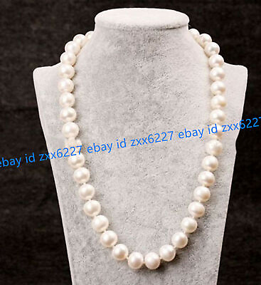 #ad AAA 25quot; Round Natural 9 10mm Cultured Freshwater White Pearl Necklace $29.99