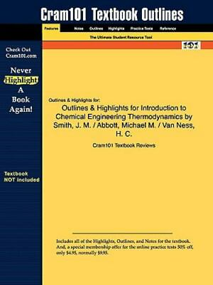 #ad Outlines amp; Highlights for Introduction to Chemical Engineering Thermodynamics by $30.94