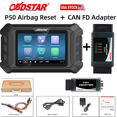 #ad OBDSTAR P50 Intelligent Reset Over 11600 E CU Part No With CAN FD Adapter $525.99