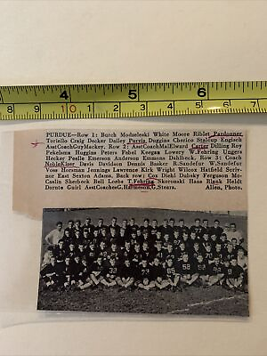 #ad Purdue University Boilermakers 1933 Football Small Team Picture $16.00