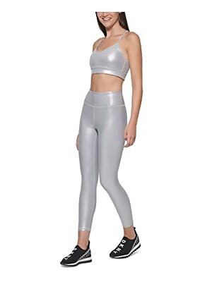 #ad DKNY Intimates Silver Sports Bra Size L $33.38