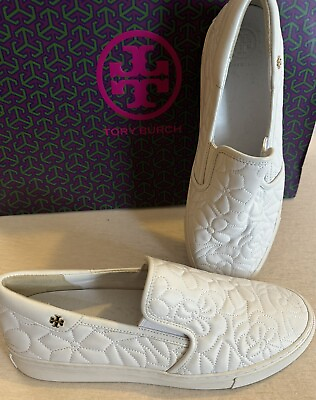 #ad TORI BURCH White Slip On sneakers Size 10 $130.00
