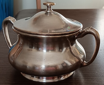 #ad Reed and Barton Silverplated sugar bowl manufactured and plated in Taunton Mass $22.00