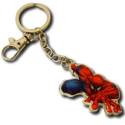 #ad Marvel Universe Amazing Spider Man Avengers Crawling Keychain Disney Key Ring $6.99
