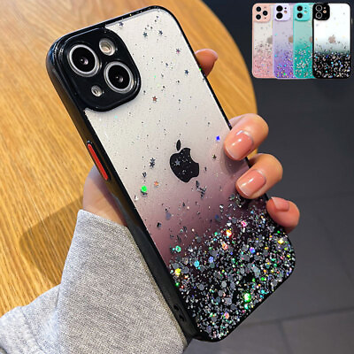 #ad Cute Bling Clear Phone Case Cover for iPhone 15 14 13 Pro Max 12 11 XR 7 8 Plus $7.95