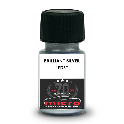 #ad Chrysler Dodge Brilliant Silver PD3 Touch up Paint With Brush 2 Oz SHIPS TODAY $14.99