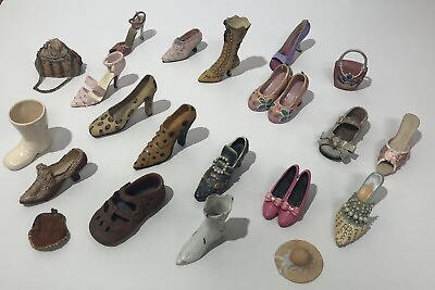 #ad Vintage Tiny Shoes amp; Boots amp; Accessories Knickknacks Ceramic Figurines Heels $49.99