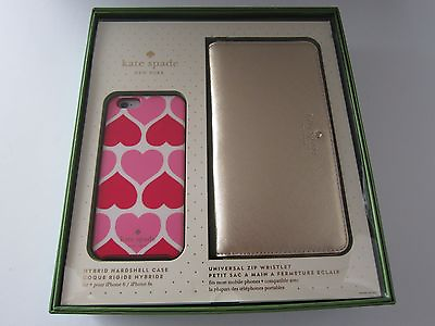 #ad Kate Spade Genuine Gift Set for iPhone 6 amp; 6S Universal Zip Wristlet Wallet New $32.99