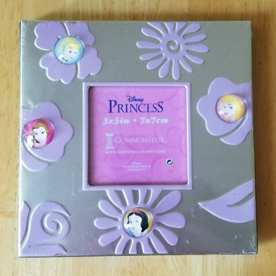 #ad Disney Princess Connoisseur Photo Picture Frame Silver with Princess Accents $10.00