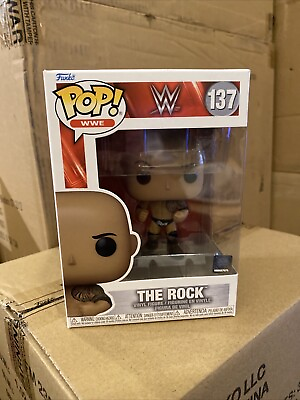 #ad Funko WWE S20 Anniversary 1 POP The Rock Vinyl Figure NEW IN STOCK $17.99