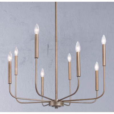 #ad LNC Pict 8 Light Distressed Gold Modern Contemporary Crystal Chandelier A03225 $103.96