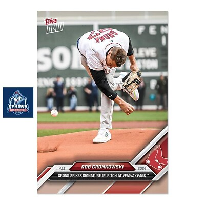#ad 2024 Topps Now #78 Rob Gronkowski Gronk Spike Signature 1st Pitch Fenway PRESALE $5.79