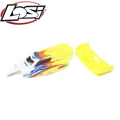 #ad NEW Losi LOS210023 Body amp; Wing Yellow White Mini B $30.99