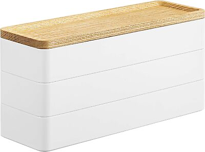 #ad Tray Slim Accessory Case 3 Tier Natural Approx.W24XD8XH11.5cm RIN Accessory Stor $49.27