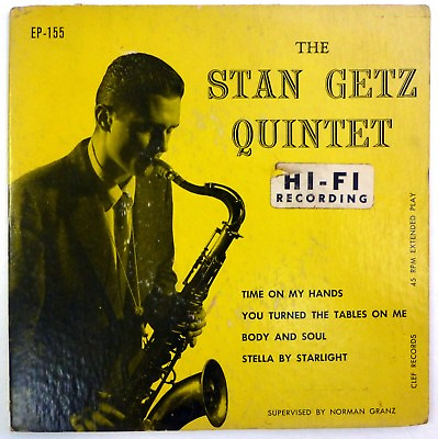 #ad STAN GETZ QUINTET 4 track EP CLEF jazz VG ct1904 $12.95