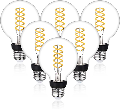 #ad G25 LED Globe Edison Filament Edison Light BulbsVintage Dimmable LED Filament $35.22