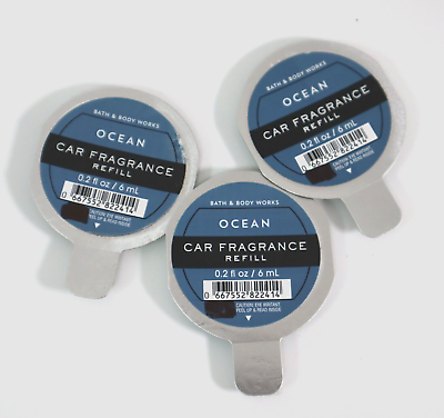 #ad Bath amp; Body Works Ocean Car Fragrance Refill 0.2oz – 3 Pack NEW $11.99