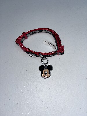 #ad Disney tails Mickey Mouse dog collar with a Mickey Mouse charm size XS $20.00