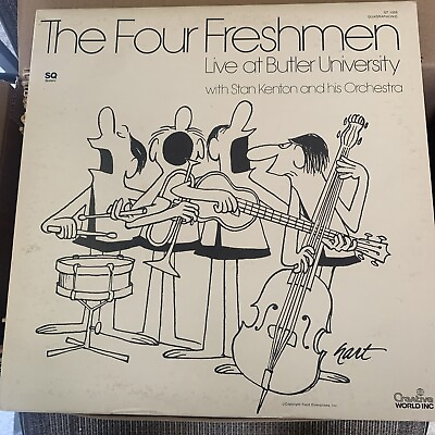#ad Quad Four Freshmen w Stan Kenton Live At Butler University 2 LP BC Johnny Hart $14.86