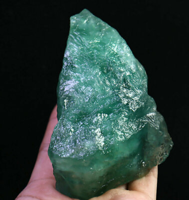 #ad 391g Natural Not Polished Original Green Fluorite Crystal Stone Mineral Specimen $15.99