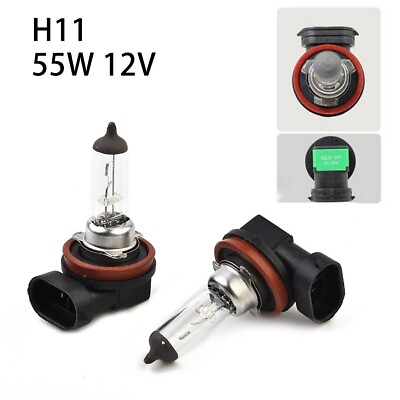 #ad 2X 12V 55W H11 Car Halogen Headlight Low Beam Driving Light Bulbs Fog Light $8.04