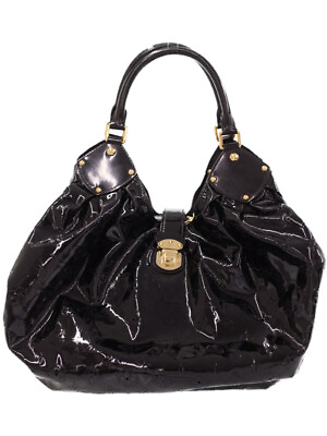 #ad Louis Vuittonquot;Mahina Surya XLquot;M95796 Women#x27;s Tote Bag Black patent leather $870.65