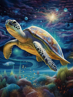 #ad 5D Diamond Painting Kit Digital Painting Kit DIY Cartoon Turtle Art $10.55