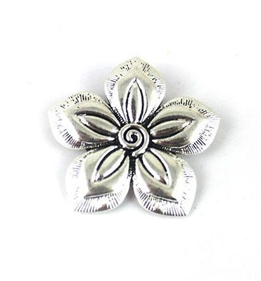 #ad 5pcs Tibetan Silver Flower Charms 42mm $4.44