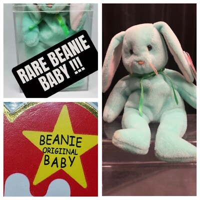 #ad Beanie Babies Ty Original Baby Hippity Rabbit RARE Retired Errors $3000.00